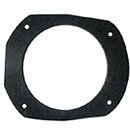 Högtalaradapter för Rav4 -04, rund form med hål för montering.