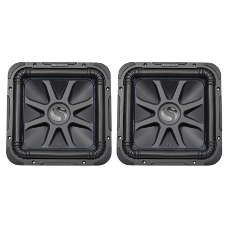 Kicker Solo-Baric L7S124, fyrkantigt 12 tums baselement, 2x4 ohm i gruppen Billjud / Bas / Baselement hos BRL (41044L7S124)