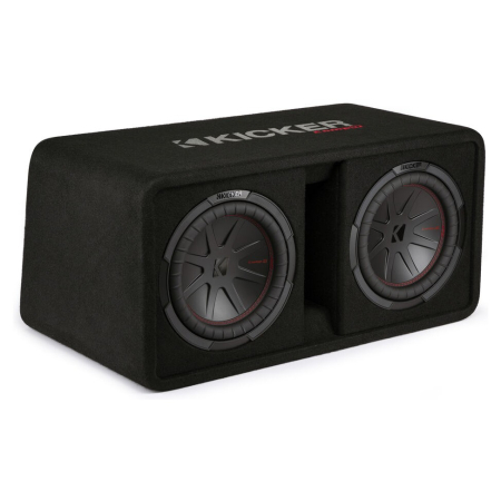 Kicker CompR DCWR102, portad 2x10 tums baslåda, 2 ohm i gruppen Billjud / Bas / Passiv baslåda hos BRL (41048DCWR102)