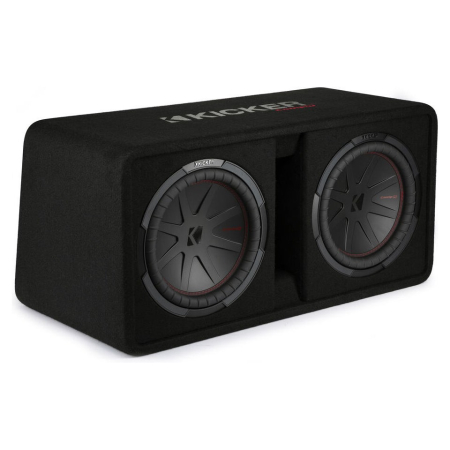 Kicker CompR DCWR122, portad 2x12 tums baslåda, 2 ohm i gruppen Billjud / Bas / Passiv baslåda hos BRL (41048DCWR122)