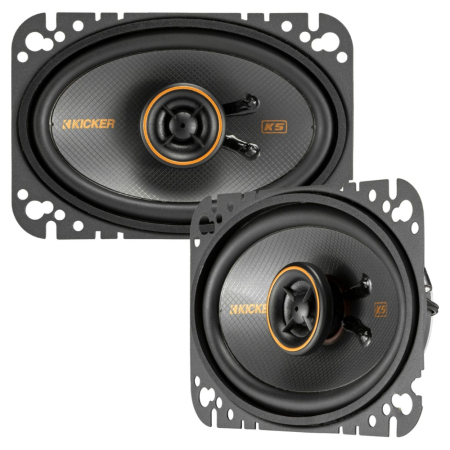 Kicker KSC4604, 4x6 tums koaxialhögtalare, par i gruppen Billjud / Bilhögtalare / Koaxialhögtalare hos BRL (41051KSC4604)