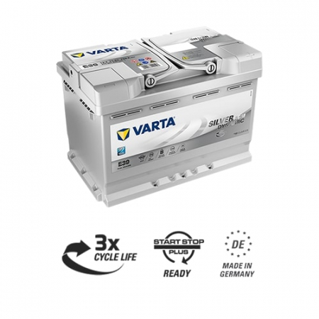 Varta Silver Dynamic AGM 760A 70Ah, startbatteri i gruppen Billjud / Tillbehör / Batterier hos BRL Electronics (418570901076V)