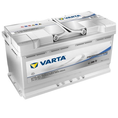 Varta Dual Purpose AGM 850A 95Ah, startbatteri i gruppen Billjud / Tillbehör / Batterier hos BRL Electronics (418840095085V)