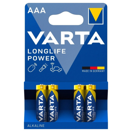 Varta Longlife Power AAA, alkaliska batterier 4-pack i gruppen Nyheter hos BRL (418V4903)