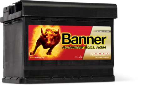 Banner Running Bull AGM 640A 60Ah, startbatteri i gruppen Billyd / Tilbehør / Batterier hos BRL Electronics (420BANNER560)