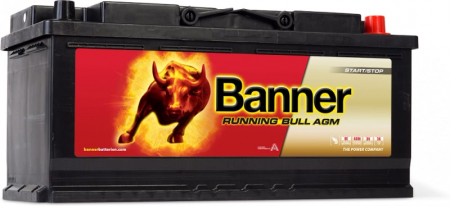 Banner Running Bull AGM 950A 105Ah, startbatteri i gruppen Billjud / Tillbehör / Batterier hos BRL Electronics (420BANNER605)