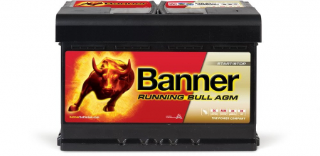 Banner Running Bull AGM 720A 70Ah i gruppen Billjud / Tillbehör / Batterier hos BRL Electronics (420BANNER70)