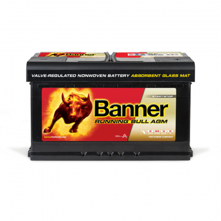 Banner Running Bull AGM 800A 80Ah, startbatteri i gruppen Billjud / Tillbehör / Batterier hos BRL Electronics (420BANNER80)