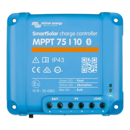Victron SmartSolar MPPT 75/10, laddningsregulator för solpaneler i gruppen Nyheter hos BRL (421VSSREG122410)