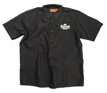 Rockford Fosgate Svart Arbetsskjorta med Vit RF logga i gruppen Billjud / Tillbehör / Merchandise hos BRL Electronics (510POPWORK5)