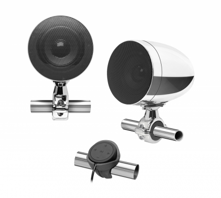 BOSS MC625 Bluetooth-högtalare till MC/ATV/UTV, Krom i gruppen Billjud / Bilhögtalare / ATV-högtalare hos BRL Electronics (530MC625BA)