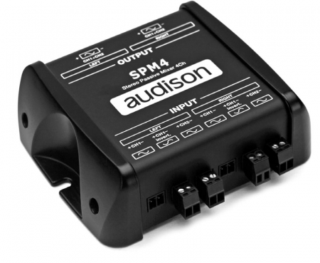 Audison SPM 4, passiv stereomixer i gruppen Billjud / Slutsteg / Ljudprocessorer hos BRL Electronics (541SPM4)