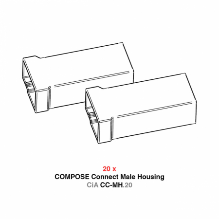 Helix Compose CiA CC-MH.20, 20-pack kontakthus i gruppen Billjud / Tillbehör / Delningsfilter hos BRL Electronics (551CI40013)