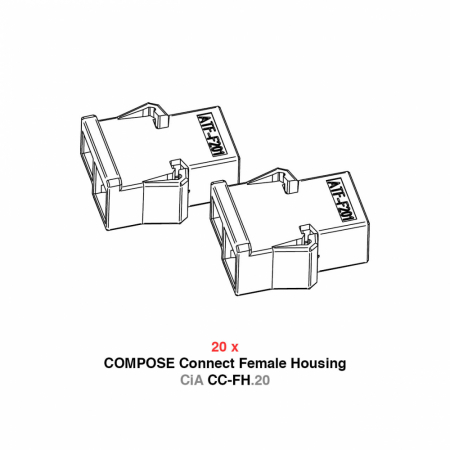 Helix Compose CiA CC-FH.20, 20-pack kontakthus i gruppen Billjud / Tillbehör / Delningsfilter hos BRL Electronics (551CI40014)