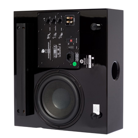 DLS Flatsub Midi vägghängningsbar aktiv subwoofer, pianosvart i gruppen Hemmaljud / Högtalare / Subwoofers hos BRL Electronics (610HFS444017B)