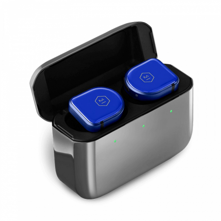 Master & Dynamic MW08 helt trådlösa brusreducerande in-ear hörlurar, blå i gruppen Hemmaljud / Hörlurar / In-Ear hos BRL Electronics (656MW08BU)
