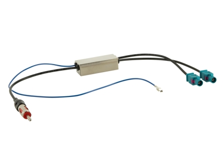 FAKRA till DIN antennadapter, 12V phantom i gruppen Billjud / Vad passar i min bil / Audi / Audi A4 / Audi A4 2004-2008 / Byta stereo / Original Dubbeldin hos BRL (7001524071)