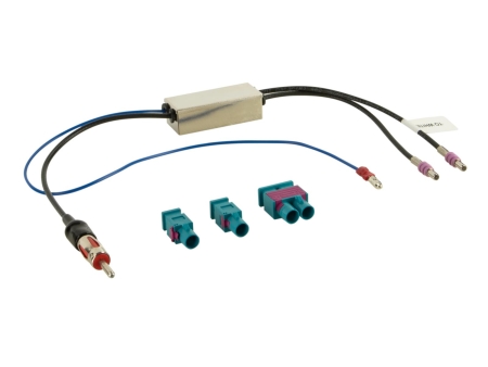 Antennaadapter Fakra till DIN, 12V phantom i gruppen Billjud / Vad passar i min bil / Audi / Audi A4 / Audi A4 2004-2008 / Byta stereo / Original Dubbeldin hos BRL (7001524701)