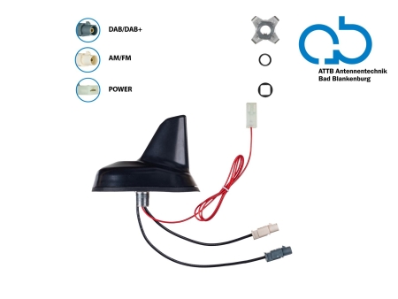 Takantenn AM/FM DAB+ Shark 12V extern i gruppen Nyheter hos BRL (700153377501)