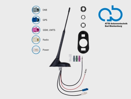 Takantenn AM/FM DAB+ GPS DVB-T, aktiv i gruppen Nyheter hos BRL (700153379301)