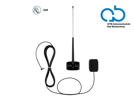 On-glass antenn DAB+ 0°-180° SMB 12V i gruppen Nyheter hos BRL (700153457301)