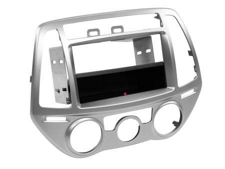 Monteringsram 2-DIN Hyundai i20, silver i gruppen Billjud / Vad passar i min bil / Hyundai / i20 / i20 2009-2014 hos BRL (700241143241)