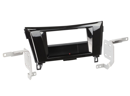 Monteringsram 2-DIN Nissan Qashqai/X-Trail, piano black i gruppen Billjud / Vad passar i min bil / Nissan / Qashqai / Qashqai 2013-2021 hos BRL (700241210171)