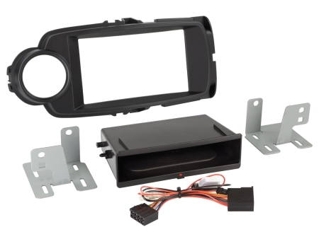 Monteringsram 1/2-DIN Toyota Yaris, 09/2014-03/2020 i gruppen Billjud / Vad passar i min bil / Toyota / Yaris / Yaris 2011-2014 hos BRL (700241300252)