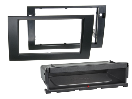 Monteringsram 2-DIN Audi A4/Seat Exeo, svart i gruppen Billjud / Vad passar i min bil / Audi / Audi A4 / Audi A4 2004-2008 / Byta stereo / Original Dubbeldin hos BRL (700241320121)
