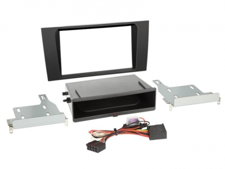 Monteringsram 2-din med inbyggd Qi-laddning, Audi A4 99-01  i gruppen Billjud / Vad passar i min bil / Audi / Audi A4 / Audi A4 2000-2004 / Byta stereo hos BRL Electronics (700241320211)