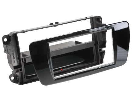Monteringsram 1/2-DIN INBAY® Seat Ibiza, piano black i gruppen Billjud / Vad passar i min bil / Seat / Ibiza / Ibiza 2009-2015 hos BRL (700241328065)
