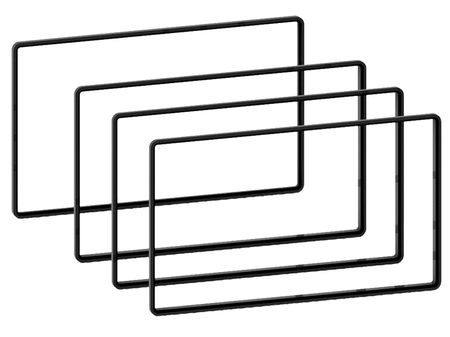 Dekorramar dubbel din i gruppen Billjud / Tillbehör / Monteringstillbehör hos BRL Electronics (70027100013)