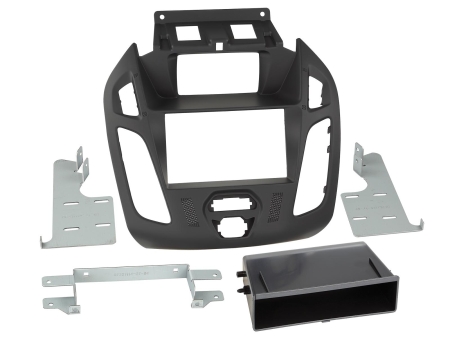 Monteringsram 2-DIN med prylfack Ford Connect svart i gruppen Billjud / Vad passar i min bil / Ford / Transit Connect / Transit Connect 2013-2023 hos BRL (7002811142714)