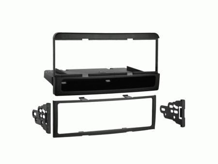 Monteringsram 1-DIN med prylfack Ford/Mazda/Mercury, svart i gruppen Billjud / Vad passar i min bil / Ford / Focus / Focus 1998-2004 / Byta stereo Focus 1998-2004 hos BRL (700281114411)