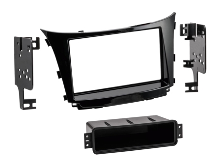 Monteringsram 2-DIN med prylfack, Hyundai Elantra/i30 2012-2017 i gruppen Billjud / Vad passar i min bil / Hyundai / i30 / i30 2013-2017 hos BRL (70028114331)