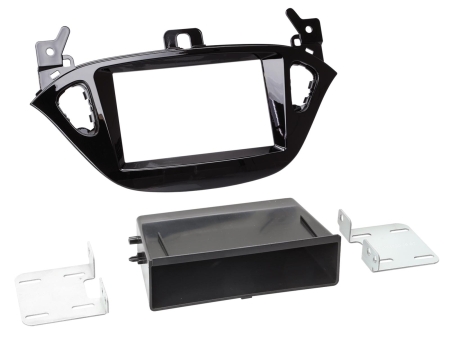 Monteringsram 2-DIN med prylfack Opel Adam/Corsa E i gruppen Billjud / Vad passar i min bil / Opel / Corsa / Corsa 2014-2019 hos BRL (70028123029)