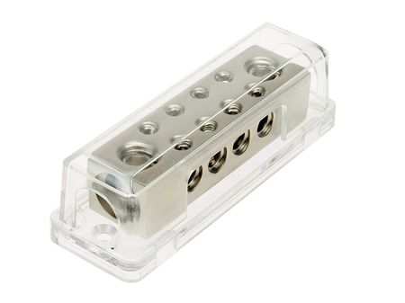 Distributionsblock 2x50mm² + 8x10mm² i gruppen Billjud / Tillbehör / Distributionsblock hos BRL Electronics (70030360102S)