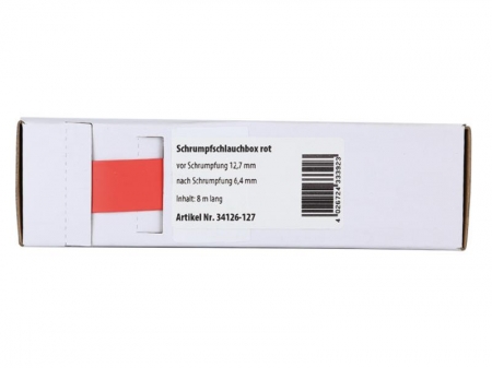 Röd krympslang 12.7 mm - 6.4 mm, metervara i gruppen Billjud / Tillbehör / Monteringstillbehör hos BRL (70034126127)
