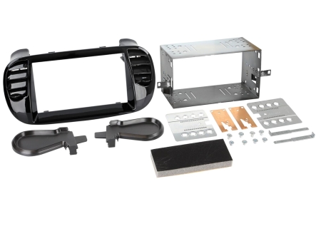 Monteringsram 2-DIN Fiat 500, piano black i gruppen Billjud / Vad passar i min bil / Fiat / 500 hos BRL (700381094332)
