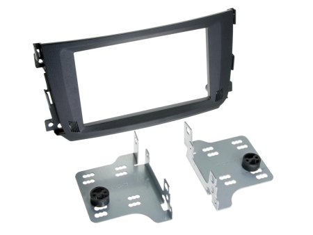 Monteringsram 2-DIN Smart ForTwo 2010-2015, svart i gruppen Billjud / Vad passar i min bil / Smart hos BRL (70038119029)