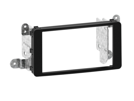 Monteringsram 2-DIN Citroen/Mitsubishi/Peugeot, svart i gruppen Billjud / Vad passar i min bil / Mitsubishi / Outlander / Outlander 2007-2013 hos BRL (70038120003)