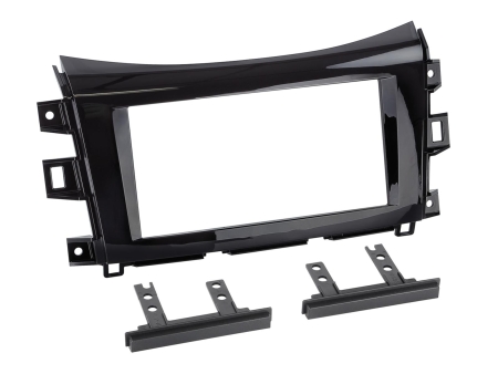 Monteringsram 2-DIN Nissan/Renault, piano black i gruppen Billjud / Vad passar i min bil / Nissan / Navara / Navara 2014-2023 hos BRL (700381210223)