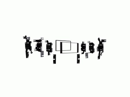 Monteringsram 2-DIN Chevrolet/Nissan, svart i gruppen Billjud / Vad passar i min bil / Nissan / Micra / Micra K13 2010-2017 hos BRL (700381210281)