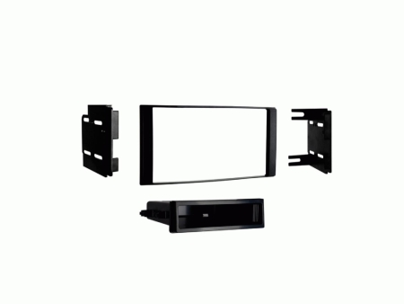 Monteringsram 2-DIN med prylfack Nissan Micra/Note/Versa, svart i gruppen Billjud / Vad passar i min bil / Nissan / Micra / Micra K13 2010-2017 hos BRL (700381210301)