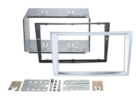 Monteringsram 2-DIN Opel matt krom i gruppen Billjud / Vad passar i min bil / Opel / Zafira / Zafira 2005- hos BRL (700381230244)
