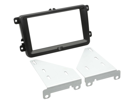Monteringsram 2-DIN Seat/Skoda/VW, svart i gruppen Billjud / Vad passar i min bil / Volkswagen / Transporter / Transporter T6 2015-2020 / Byta stereo Transporter T6 2015-2020 hos BRL (700381320301)