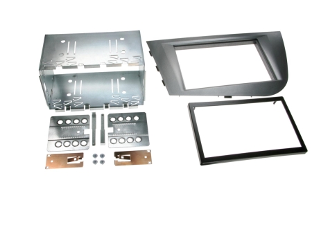 Monteringsram 2-DIN Seat Leon 2005, anthracite i gruppen Billjud / Vad passar i min bil / Seat / Leon / Leon 2005-2012 hos BRL (70038132805)