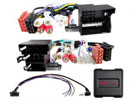 Rattstyrningskablage Audi ISO/Mini ISO Quadlock Adapter i gruppen Billjud / Vad passar i min bil / Audi / Audi A4 / Audi A4 2004-2008 / Byta stereo / Original Dubbeldin hos BRL (70042XAD00C)