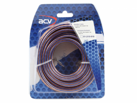 ACV högtalarkabel 2x1.5mm2 10m, transparent blå i gruppen Billjud / Kablar / Högtalarkabel hos BRL (70051215010)