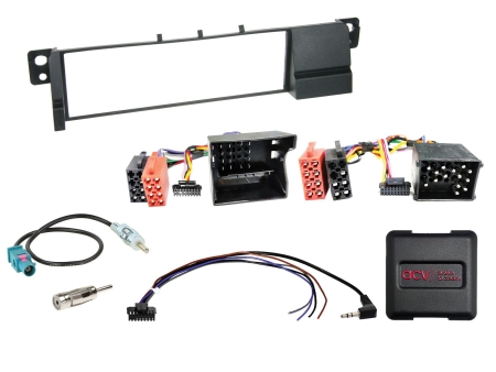 1-DIN Installationskit BMW 3-serie E46, Rattstyrning/antennadapter i gruppen Billjud / Vad passar i min bil / BMW / BMW 3 serie / BMW E36 1992-2002 / Byta stereo BMW E36 1992-2002 hos BRL (700611023011)